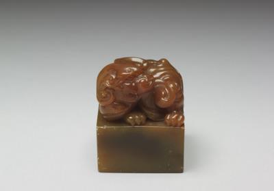 图片[2]-Orpiment seal with animal knob, Yang Yuxuan, 17th century, late Ming to early Qing dynasty-China Archive